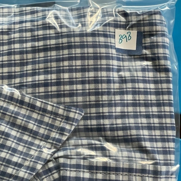 Timberland Long Sleeve Button Down Shirt Blue/White Gingham Check Size Medium - Picture 9 of 9